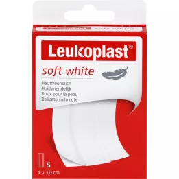 LEUKOPLAST soft white Pflaster 4x10 cm, 5 St