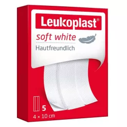 LEUKOPLAST soft white Pflaster 4x10 cm, 5 St