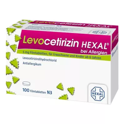 LEVOCETIRIZIN HEXAL bei Allergien 5 mg Filmtabl., 100 St LEVOCETIRIZIN HEXAL bei Allergien 5 mg Filmtabl., 100 St