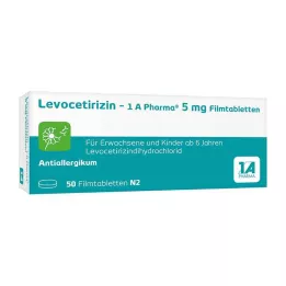 Levocetirizin – 1 A Pharma® 5 mg Filmtabletten, 50 St