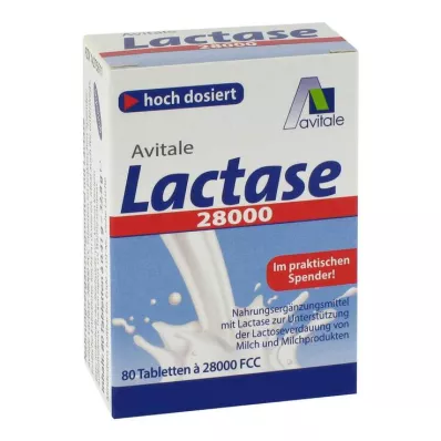 Lactase 28.000 FCC Tabletten im Spender, 80 St Lactase 28.000 FCC Tabletten im Spender, 80 St