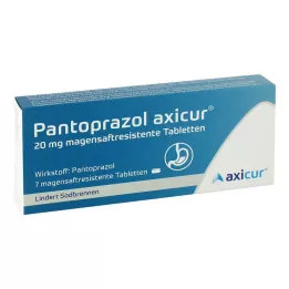 Pantoprazol axicur® 20 mg Tabletten , 7 St
