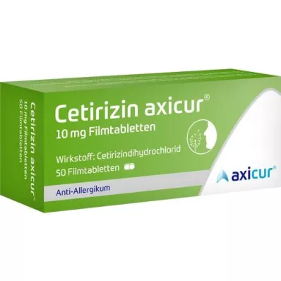 CETIRIZIN axicur 10 mg Filmtabletten, 50 St