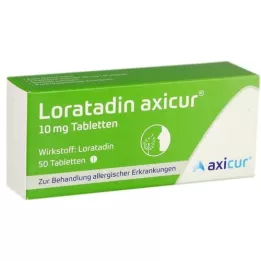 LORATADIN axicur 10 mg Tabletten, 50 St