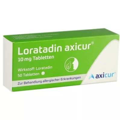 LORATADIN axicur 10 mg Tabletten, 50 St