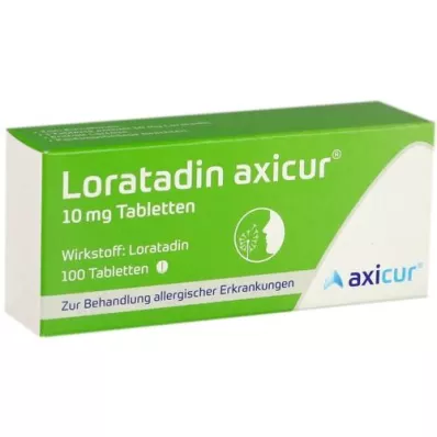 LORATADIN axicur 10 mg Tabletten, 100 St