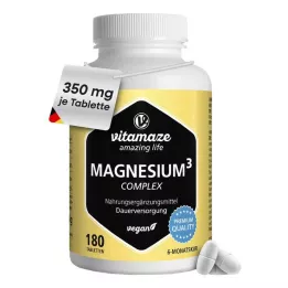 MAGNESIUM 350 mg Komplex Citrat/Oxid/Carbon.vegan, 180 St