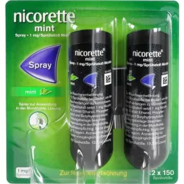 NICORETTE Mint Spray 1 mg/Sprühstoß, 2 St