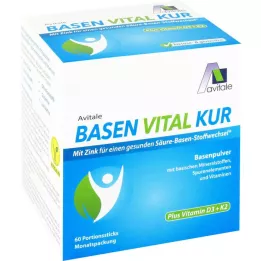 BASEN VITAL KUR plus Vitamin D3+K2 Pulver, 60 St