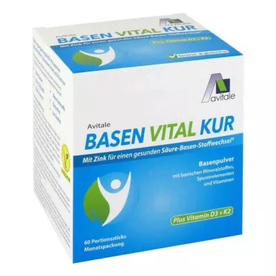 BASEN VITAL KUR plus Vitamin D3+K2 Pulver, 60 St