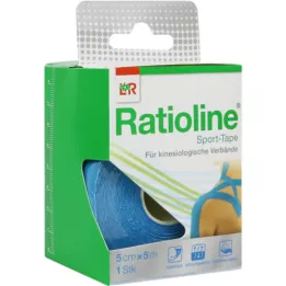RATIOLINE Sport-Tape 5 cmx5 m türkis, 1 St