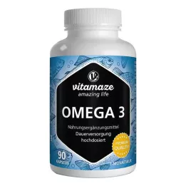 OMEGA-3 1000 mg EPA 400/DHA 300 hochdosiert Kaps., 90 St
