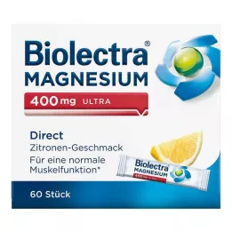 BIOLECTRA Magnesium 400 mg ultra Direct Zitrone, 60 St