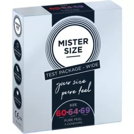 MISTER Size Probierpackung 60-64-69 Kondome, 3 St