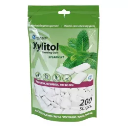 MIRADENT Xylitol Chewing Gum Spearmint Ref., 200 St