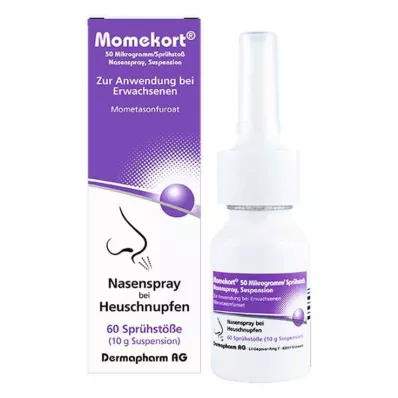 MOMEKORT 50 μg/Sprühst.Nasenspr.Susp.60 Erwachsene, 10 g MOMEKORT 50 μg/Sprühst.Nasenspr.Susp.60 Erwachsene, 10 g