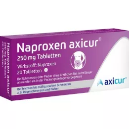 NAPROXEN axicur 250 mg Tabletten, 20 St