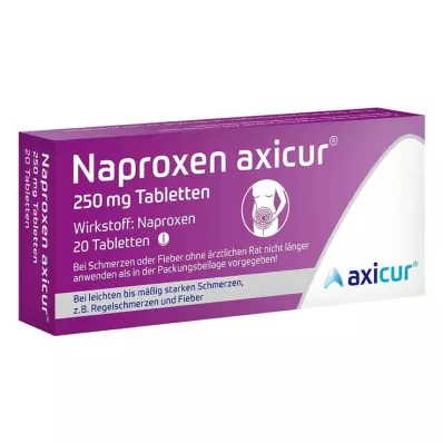 Naproxen axicur® 250 mg Tabletten, 20 St
