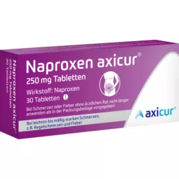 NAPROXEN axicur 250 mg Tabletten, 30 St
