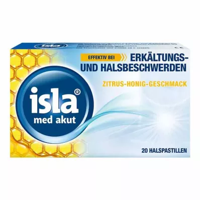 isla® med akut Pastillen Zitrus-Honig-Geschmack, 20 St