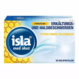 isla® med akut Pastillen Zitrus-Honig-Geschmack, 50 St