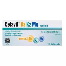 CEFAVIT D3 K2 Mg 2.000 I.E. Hartkapseln, 100 St