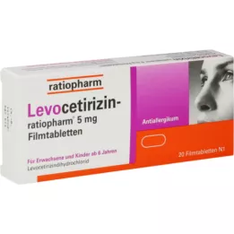 LEVOCETIRIZIN-ratiopharm 5 mg Filmtabletten, 20 St