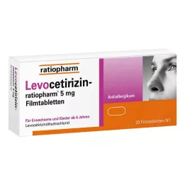 Levocetirizin-ratiopharm 5 mg Filmtabletten, 20 St