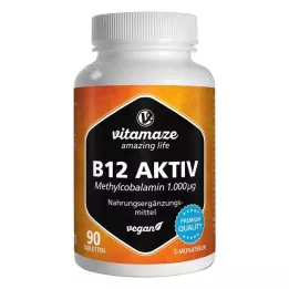 B12 AKTIV 1.000 µg vegan Tabletten, 90 St