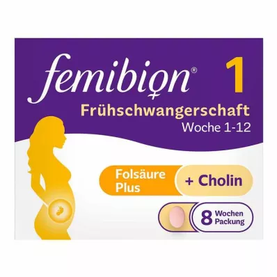 Femibion 1 Frühschwangerschaft Tabletten – 56 Stück in der 8-Wochen-Packung, 56 St