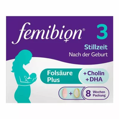 Femibion 3 Stillzeit 8-Wochen-Packung mit 56 Tabletten und 56 Kapseln, 2X56 St