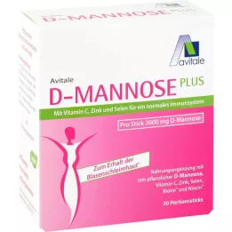 D-MANNOSE PLUS 2000 mg Sticks m.Vit.u.Mineralstof., 30X2.47 g