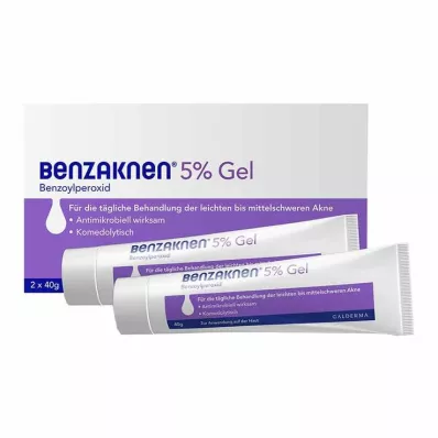 Benzaknen® 5% Gel bei leichter bis mittelschwerer Akne, 2X40 g