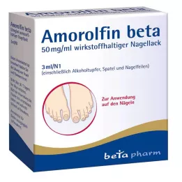 AMOROLFIN beta 50 mg/ml wirkstoffhalt.Nagellack, 3 ml