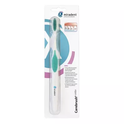 Miradent Carebrush ortho Zahnbürste weiß / grün, 1 St