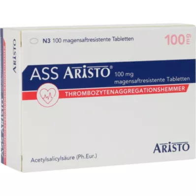 ASS Aristo 100 mg magensaftresistente Tabletten, 100 St