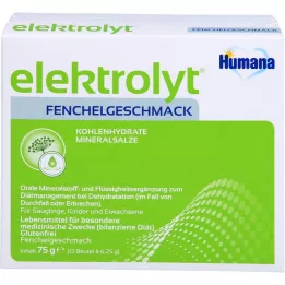 HUMANA Elektrolyt Fenchel Pulver Faltschachtel, 75 g