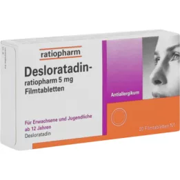 DESLORATADIN-ratiopharm 5 mg Filmtabletten, 20 St