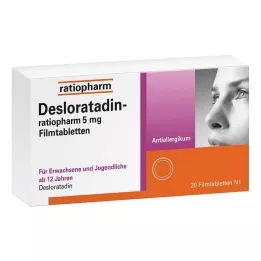 DESLORATADIN-ratiopharm 5 mg Filmtabletten, 20 St