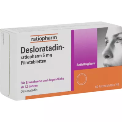 DESLORATADIN-ratiopharm 5 mg Filmtabletten, 50 St