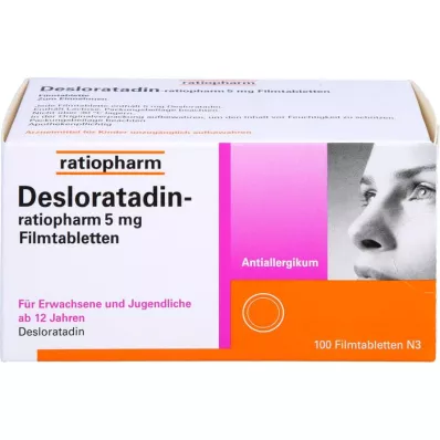 DESLORATADIN-ratiopharm 5 mg Filmtabletten, 100 St