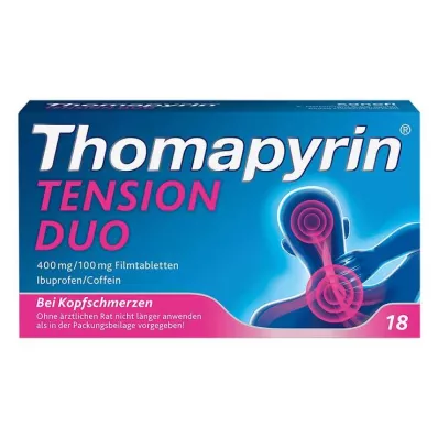 Thomapyrin TENSION DUO 400 mg / 100 mg Filmtabletten, 18 St
