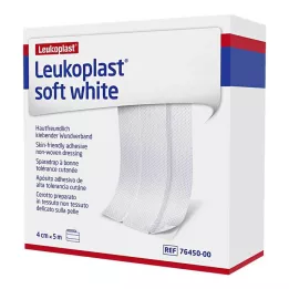 LEUKOPLAST soft white Pflaster 4 cmx5 m Rolle, 1 St
