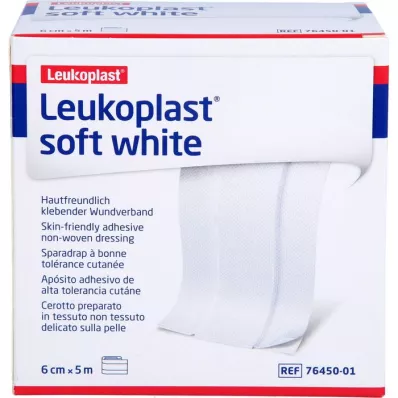 LEUKOPLAST soft white Pflaster 6 cm x5 m Rolle, 1 St