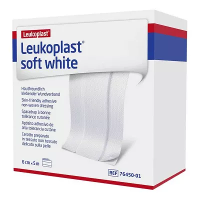 Leukoplast soft white Pflaster 6 cm x5 m Rolle, 1 St Leukoplast soft white Pflaster 6 cm x5 m Rolle, 1 St