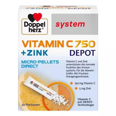 Doppelherz Vitamin C 750 Depot system Pellets, 20 St Doppelherz Vitamin C 750 Depot system Pellets, 20 St