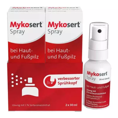 Mykosert® Spray bei Haut- und Fußpilz, 2X30 ml