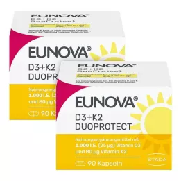 Eunova Duoprotect D3 + K2 1000 I.E. / 80 µg Kapseln, 2X90 St