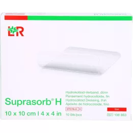 SUPRASORB H Hydrokoll.Verb.dünn 10x10 cm, 10 St