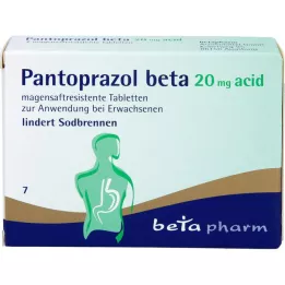 PANTOPRAZOL beta 20 mg acid magensaftres.Tabletten, 7 St
